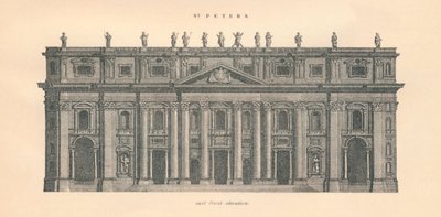 St Peters - east front elevation, 1889 by W and AK Johnston