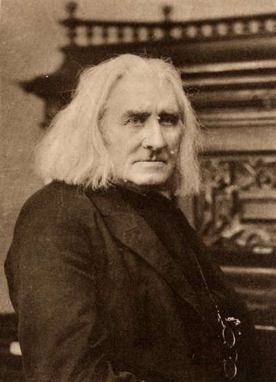 Franz Liszt (1811-1886) Hungarian pianist and composer in later life (Photogravure after a photograph by W & D Downey, London) by W. and D. Downey