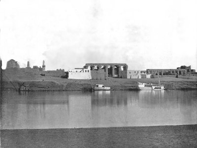 Luxor from the Nile, Egypt, 1895 by W and S Ltd