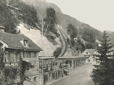 Starting Point of the Pilatus Railway, Alpnachstad, Switzerland by W and S Ltd