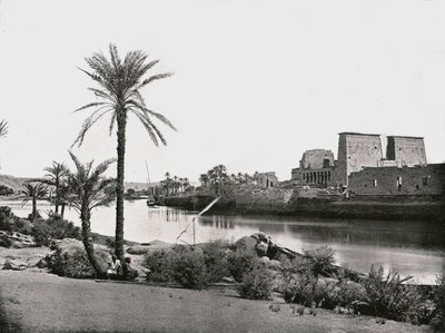 Temple of Isis, Philae, Egypt, 1895 by W and S Ltd