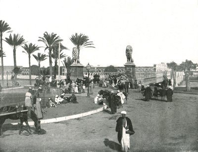The Kasr-el-nil Bridge, Cairo, Egypt by W and S Ltd