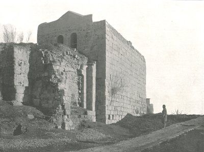 Tower from which St Paul descended in a basket, Damascus, Ottoman Syria, 1895 by W and S Ltd