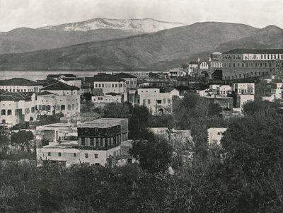 View of the city with Mount Lebanon, Beirut, 1895 by W and S Ltd