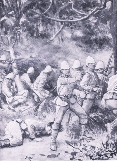 Fighting a Road Through the Forest on the Way to Coomassie by Wal Paget
