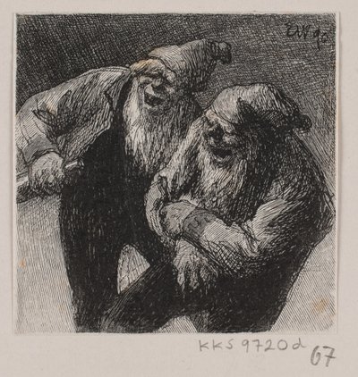 Two Laughing Elves by Waldemar Bøhme