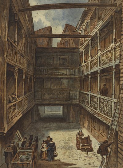 The Four Swans Inn, Bishopsgate by Waldo Sargeant