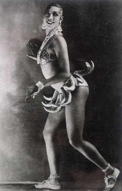 Josephine Baker Dressed with a Belt of Bananas by Walery
