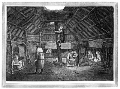 Inside of a House in Oonalashka by Walker