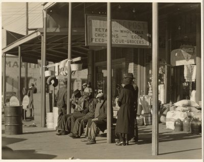 Sidewalk Scene, Selma, Alabama by Walker Evans