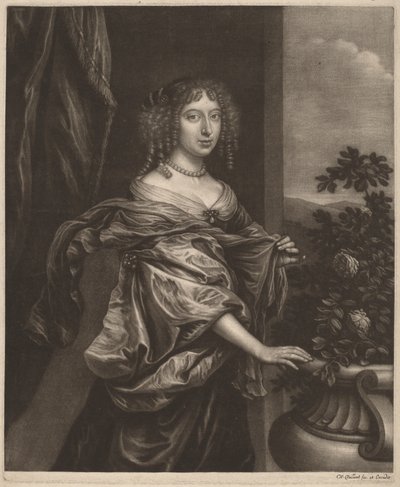 Portrait of a Lady beside a Rose Bush by Wallerant Vaillant