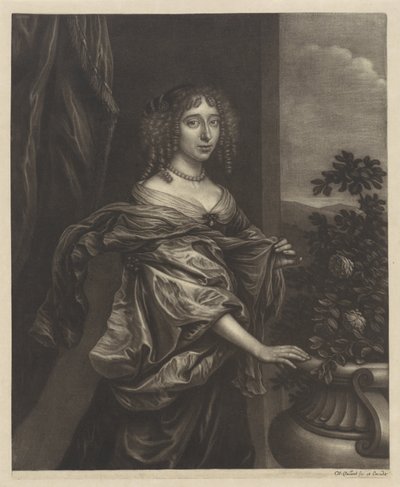Portrait of a Woman by a Rose Bush by Wallerant Vaillant