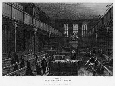 Chamber of the House of Commons, Westminster, London by Wallis