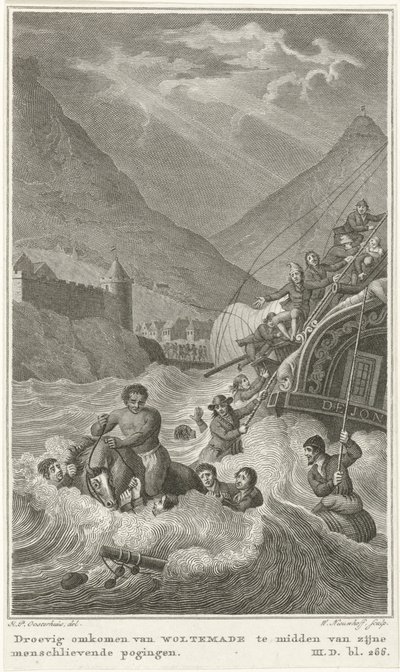Death of Woltemade at the Cape of Good Hope, 1773 by Walraad Nieuwhoff