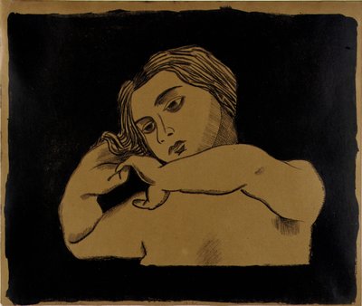 Girl on Brown by Walt Kuhn