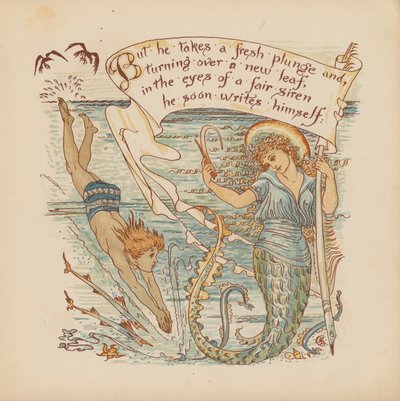 Illustration for Pothooks and Perseverance by Walter Crane by Walter (after) Crane