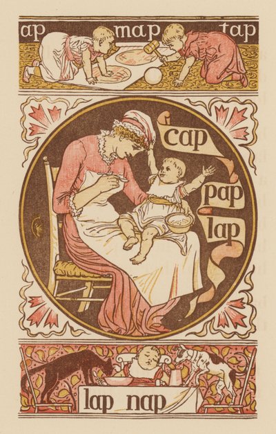 Page from The Golden Primer by Walter (after) Crane
