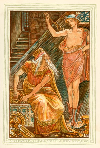 The Stranger Appearing to Midas by Walter (after) Crane