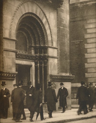 A Glimpse of Lothbury at Noon on a Business Day, c1935 by Walter Benington