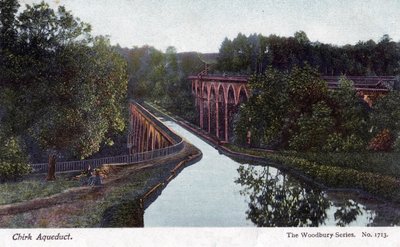 Chirk Aqueduct, Chirk, Wrexham, Wales by Walter Bentley Woodbury