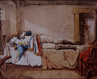 Theobald Wolfe Tone Commits Suicide Rather Than Be Hanged by the British for His Part in a Projected French Invasion of Ireland in 1798 by Walter Charles Mills