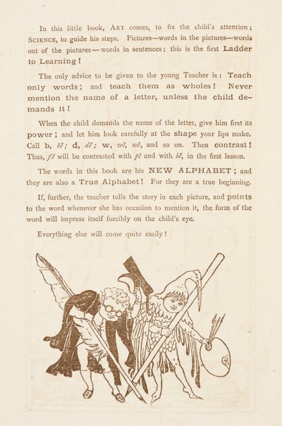 Advice on teaching the alphabet. The Golden Primer by Walter Crane