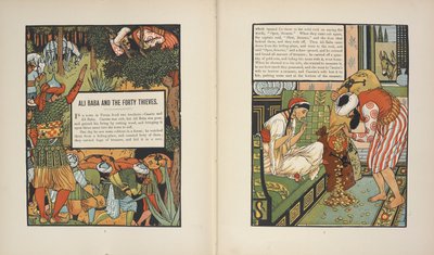 Ali Baba and the Forty Thieves by Walter Crane