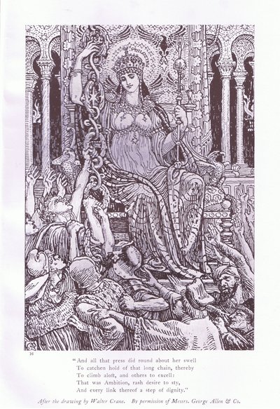 And All That Press Did Round Her Swell by Walter Crane