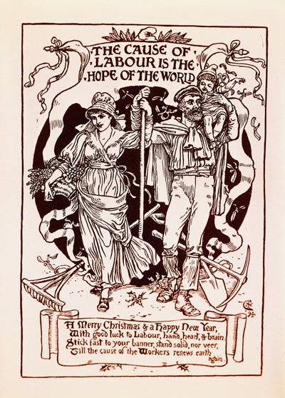 Cause of Labor is Hope of World by Walter Crane