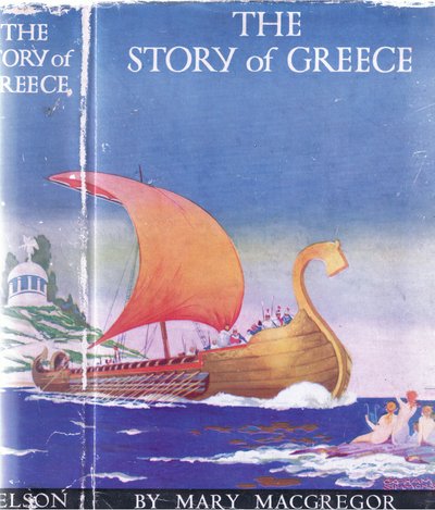 Front cover design, illustration from The Story of Greece by Walter Crane