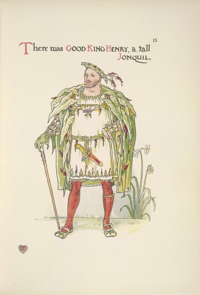 Good King Henry. A man dressed as Henry VIII by Walter Crane