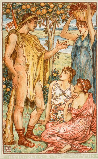 Hercules and the nymphs, illustration from 