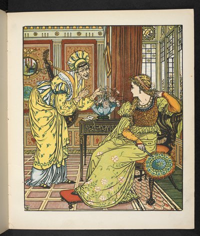 Illustration for the story, Princess Belle Étoile by Walter Crane