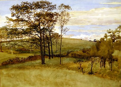 Late Summer Landscape by Walter Crane