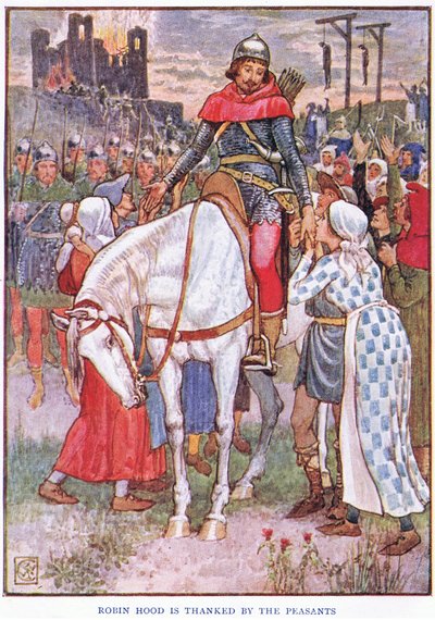 Robin Hood the Friend of the Peasants, c.1920 by Walter Crane