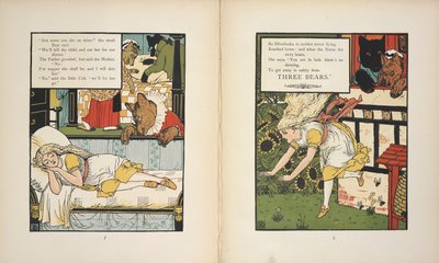Silverlocks in danger from the Three Bears by Walter Crane