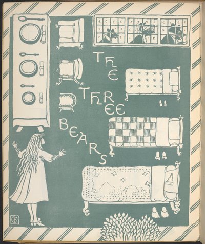 Silverlocks in the bedroom of the Three Bears by Walter Crane