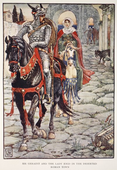 Sir Geraint and the Lady Enid in the Deserted Roman Town, from 