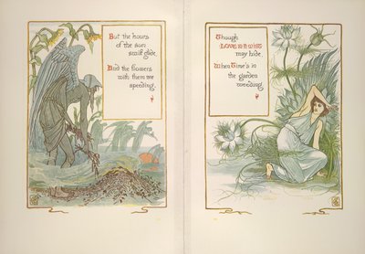 Sunset and love in a mist by Walter Crane