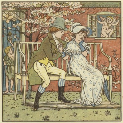There Was a Little Man and He Wooed A Little Maid by Walter Crane