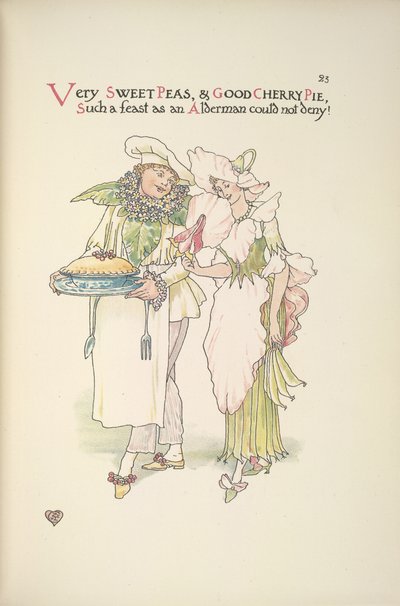 Very Sweet Peas, & Good Cherry Pie, Such a Feast as an Alderman Could Not Deny by Walter Crane