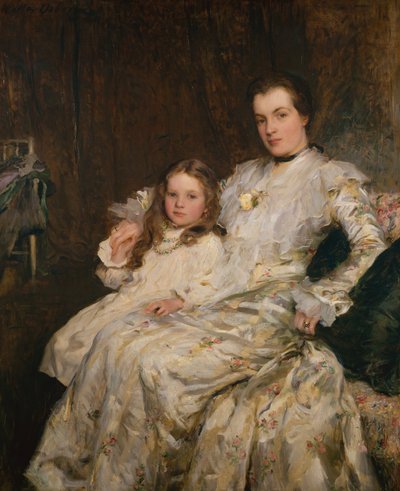 Portrait of Mrs Chadwyck-Healy and her Daughter by Walter Frederick Osborne