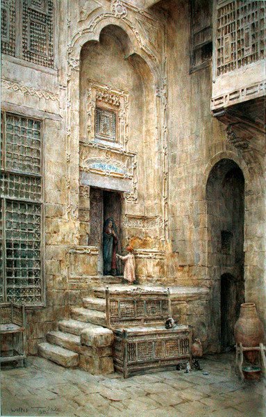 A Courtyard in Cairo by Walter Frederick Roofe Tyndale