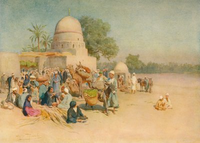 A Market on the Edge of the Desert, c1905 by Walter Frederick Roofe Tyndale