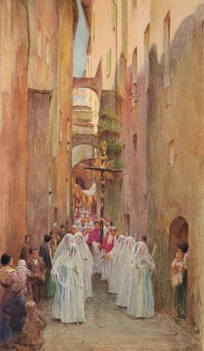 A Procession in San Remo by Walter Frederick Roofe Tyndale