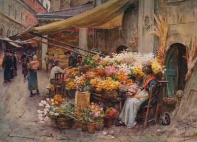 A Stall at the Rialto, Venice by Walter Frederick Roofe Tyndale