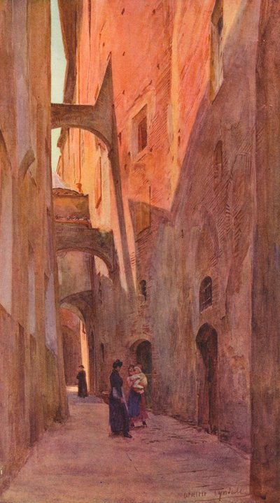 A Street in Siena, c1900 by Walter Frederick Roofe Tyndale