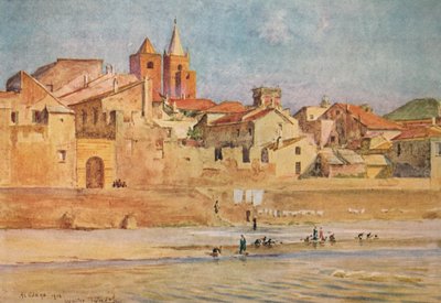 Albenga from the Centa by Walter Frederick Roofe Tyndale