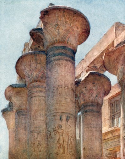 Capitals in Hypostyle Hall, Karnak by Walter Frederick Roofe Tyndale