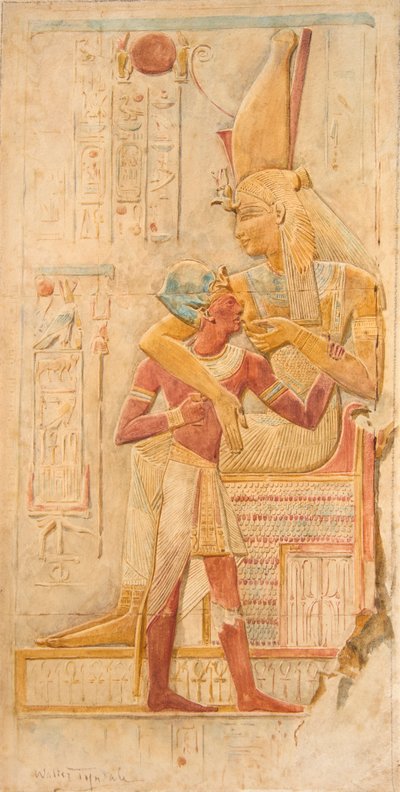 Isis Suckling Seti I, Abydos by Walter Frederick Roofe Tyndale